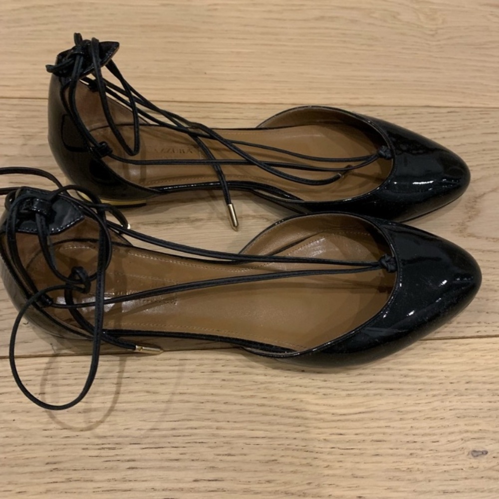 Aquazzura lace flats